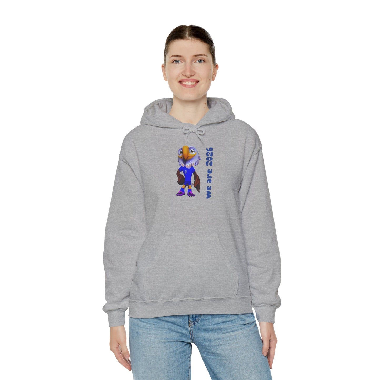 World Cup 2026 USA Eagle Mascot Hoodie — 'We Are 2026' Graphic Pullover