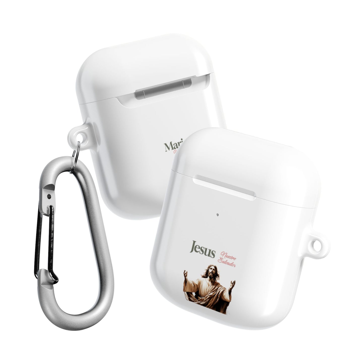 Faith Hope Love AirPod Case — Jesus Maria Christian Protective Cover