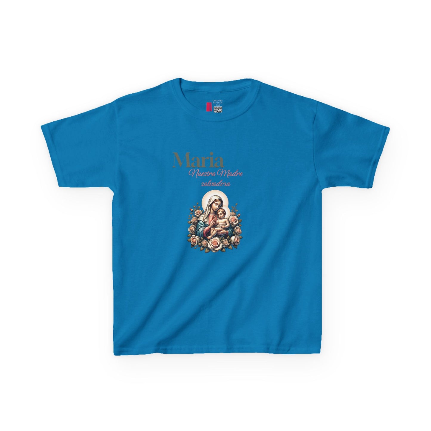 Kids Maria Virgen Faith T-Shirt — Religious Catholic Children's Tee