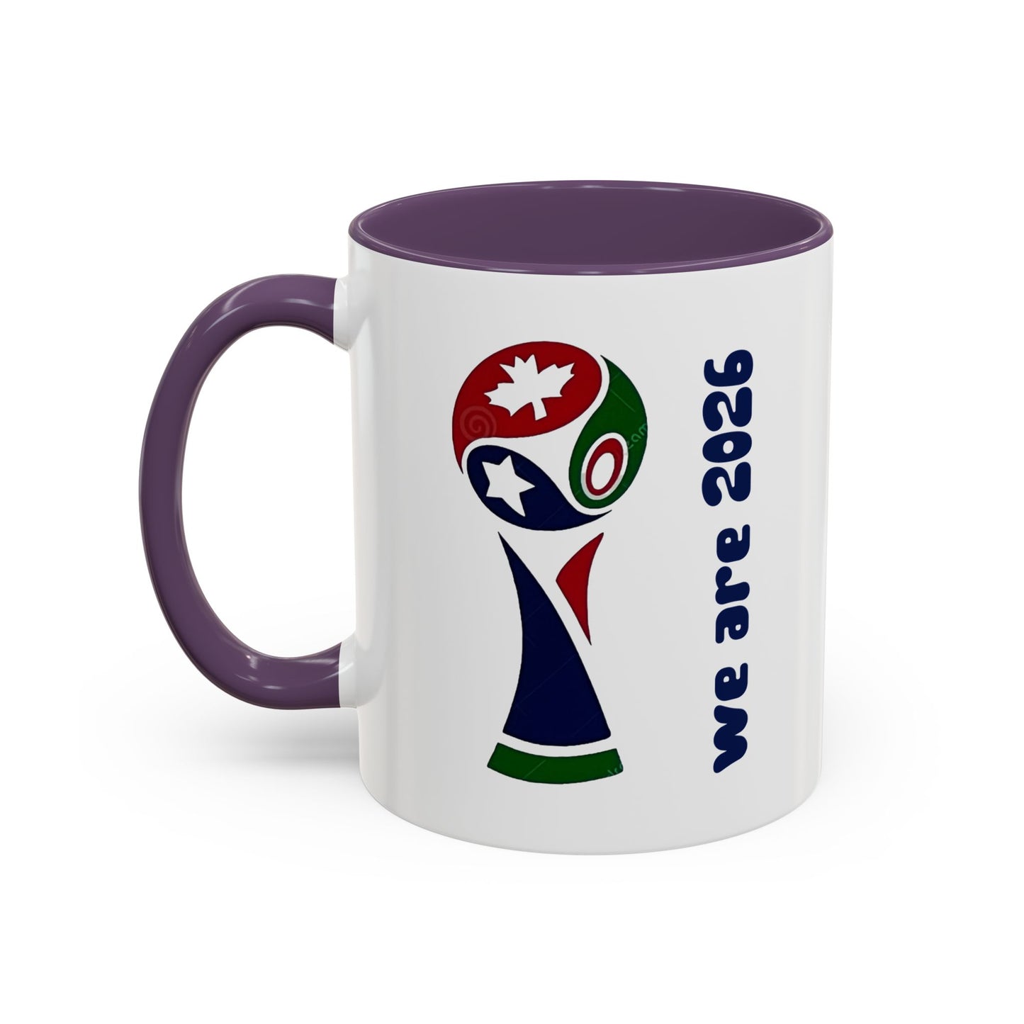 World Cup 2026 Accent Coffee Mug — 'We Are 2026' Soccer Fan Gift