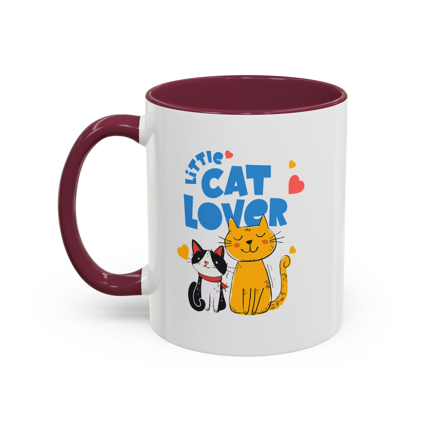 Cat Lover Mug — Colorful 11oz/15oz Ceramic Coffee Cup (Little Cat Lover Design)