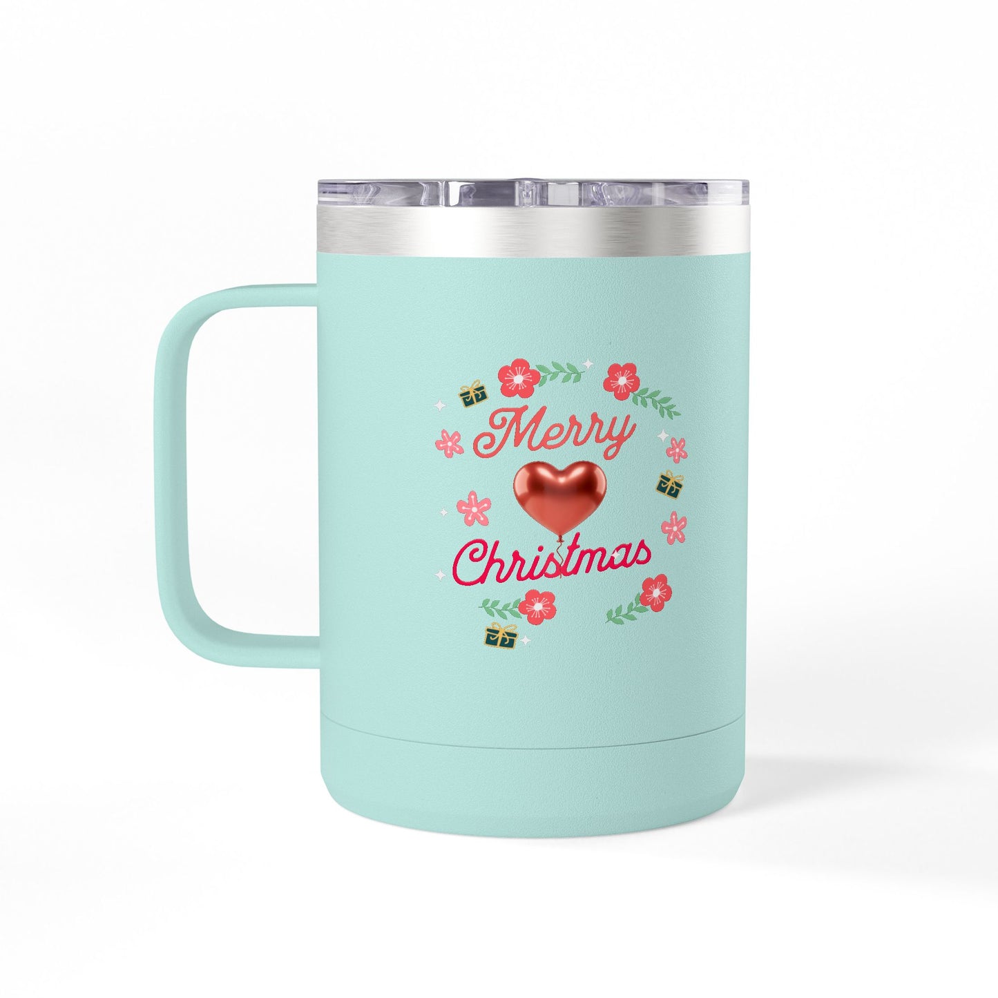 Christmas Coffee Mug Tumbler, 15oz