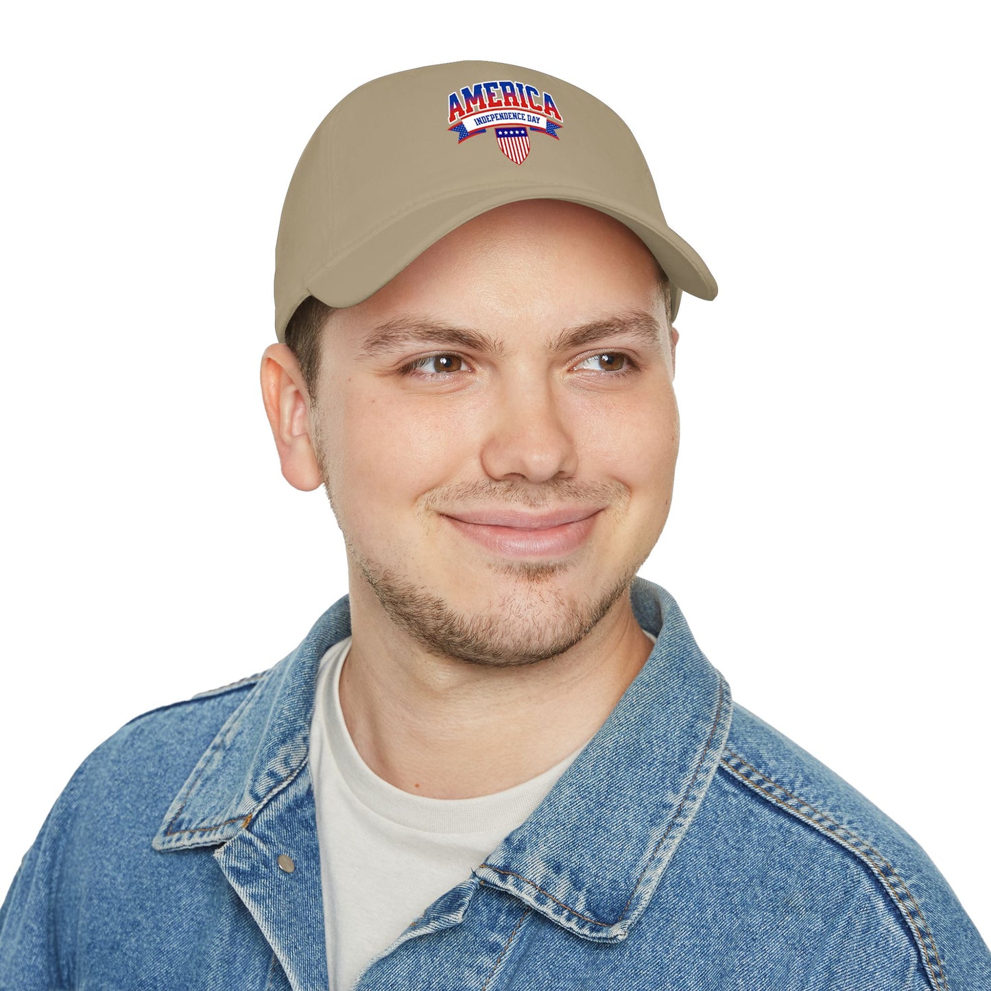America Independence Day Low Profile Baseball Cap — Patriotic 4th of July Hat