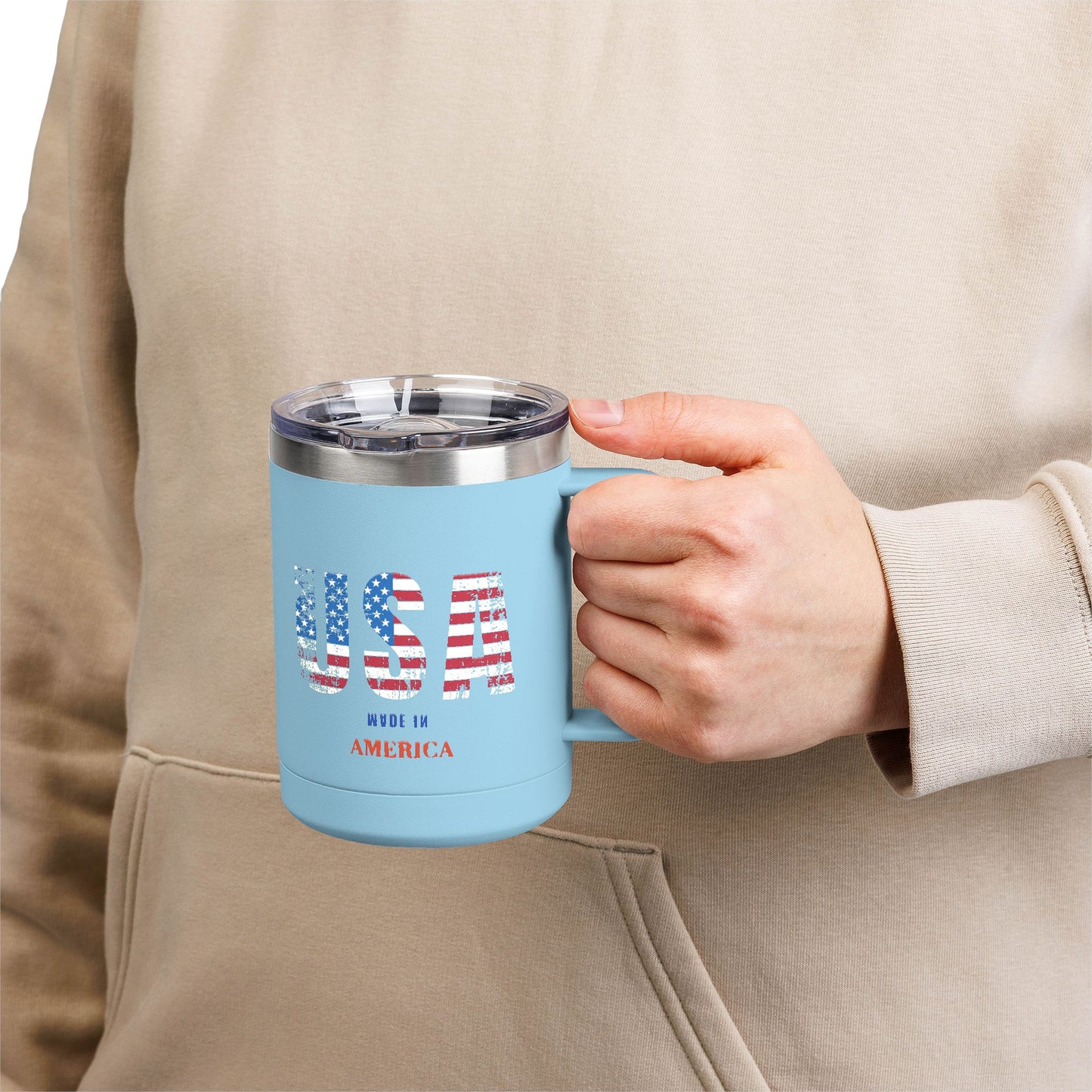 Coffee Mug Tumbler - 4th of July Celebration 15oz