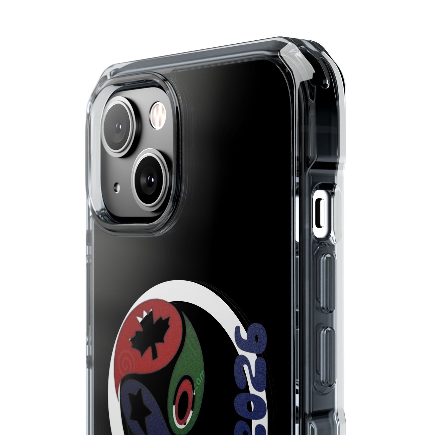 2026 World Cup Clear Magnetic Phone Case — "We Are 2026" Abstract Globe Design