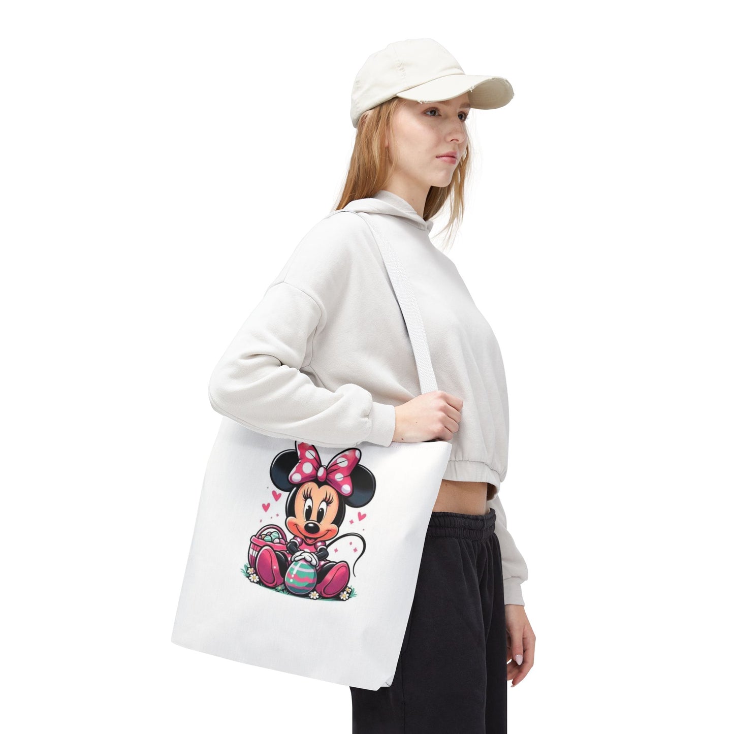 Minnie Mouse Easter Tote Bag — Cute Pink Bunny-Ears Character Tote